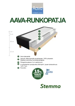 AAVA runkopatja paketti 90 x 200 cm