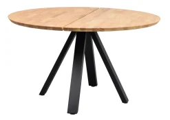 CARRADALE ruokapöytä pyöreä 130 cm V-mallisilla metallijaloilla - Stemma