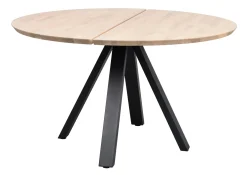 CARRADALE ruokapöytä pyöreä 130 cm V-mallisilla metallijaloilla - Stemma