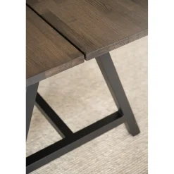 CARRADALE ruokapöytä 220 x 100 cm metallijaloilla - Stemma