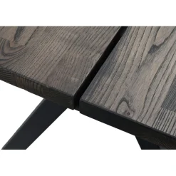 CARRADALE ruokapöytä 220 x 100 cm metallijaloilla - Stemma
