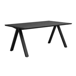 CARRADALE ruokapöytä 170 x 100 cm V-mallisilla metallijaloilla