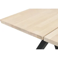 CARRADALE ruokapöytä 220 x 100 cm V-mallisilla metallijaloilla