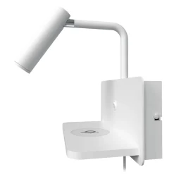 DAVOS USB SEINÄVALAISIN langattomalla latausalustalla