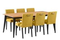 DECO LUX 6 hengen ruokailuryhmä tammi