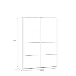 KIRA liukuovikaappi 150 cm