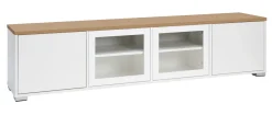 KIVI tv-taso 192 cm 2 ovea ja 2 lasiovea keskellä