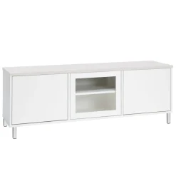 KIVI tv-taso 144 cm 2 ovea ja lasiovi