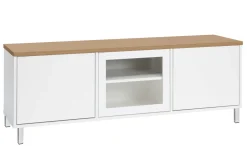 KIVI tv-taso 144 cm 2 ovea ja lasiovi