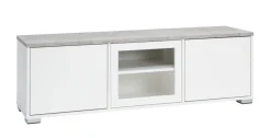 KIVI tv-taso 144 cm 2 ovea ja lasiovi