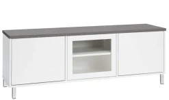 KIVI tv-taso 144 cm 2 ovea ja lasiovi