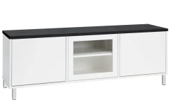 KIVI tv-taso 144 cm 2 ovea ja lasiovi