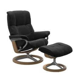 STRESSLESS MAYFAIR M SIGNATURE tv-tuoli + rahi Paloma nahkaverhoilulla
