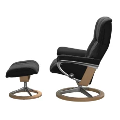 STRESSLESS MAYFAIR M SIGNATURE tv-tuoli + rahi Paloma nahkaverhoilulla