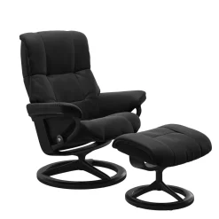 STRESSLESS MAYFAIR M SIGNATURE tv-tuoli + rahi Paloma nahkaverhoilulla