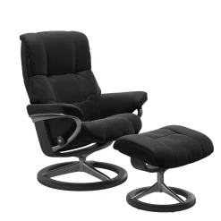 STRESSLESS MAYFAIR M SIGNATURE tv-tuoli + rahi Paloma nahkaverhoilulla