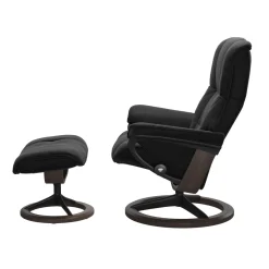 STRESSLESS MAYFAIR M SIGNATURE tv-tuoli + rahi Paloma nahkaverhoilulla