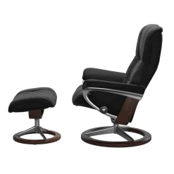 STRESSLESS MAYFAIR M SIGNATURE tv-tuoli + rahi Paloma nahkaverhoilulla