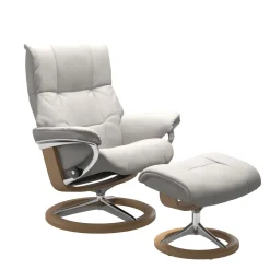 STRESSLESS MAYFAIR M SIGNATURE tv-tuoli + rahi Batick nahkaverhoilulla