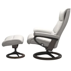 STRESSLESS VIEW M SIGNATURE tv-tuoli + rahi Batick nahkaverhoilulla