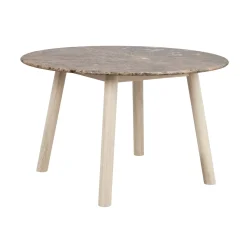 TARANSAY ruokapöytä 125 cm marmorikannella